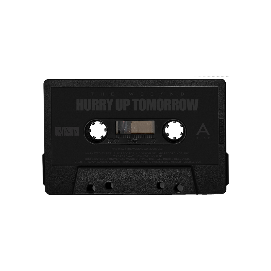 The Weeknd - THE WEEKND 'HURRY UP TOMORROW' COLLECTOR'S EDITION (FIRST PRESSING CASSETTE)