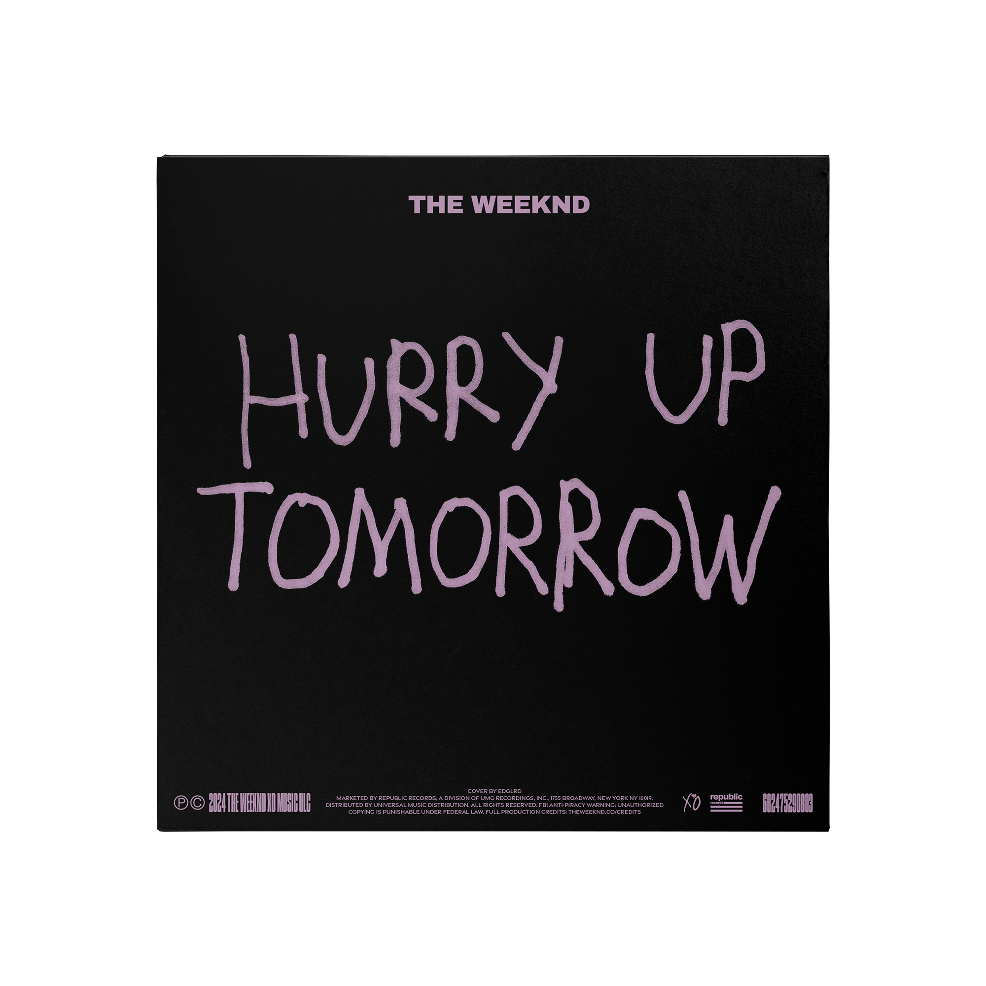 The Weeknd - The Weeknd x Harmony Korine for EDGLRD ‘Hurry Up Tomorrow’ Collector’s Edition Vinyl