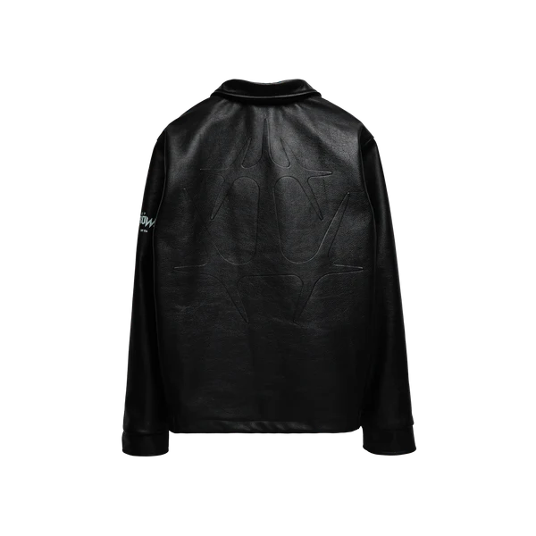 The Weeknd - Spiked Logo Premium Leather Jacket