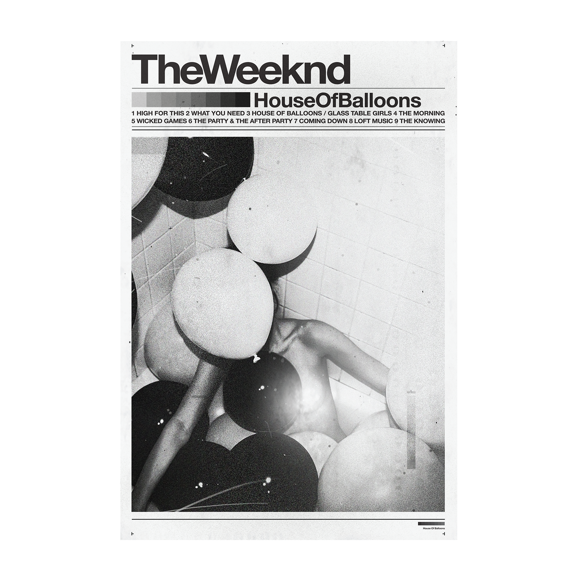 The Weeknd - HOUSE OF BALLOONS POSTER